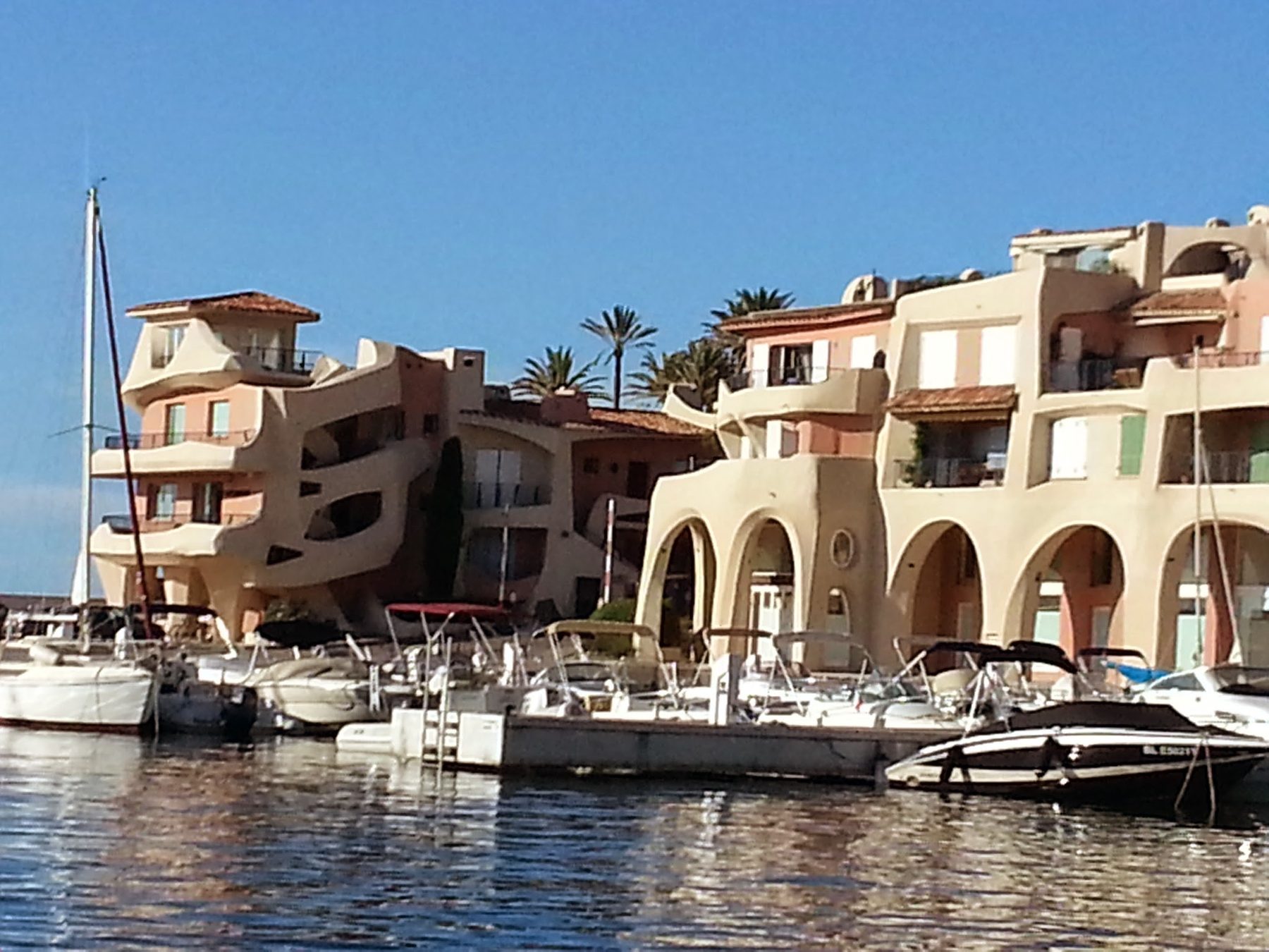 Jacques Couëlle buildings on the Port La Galère marina